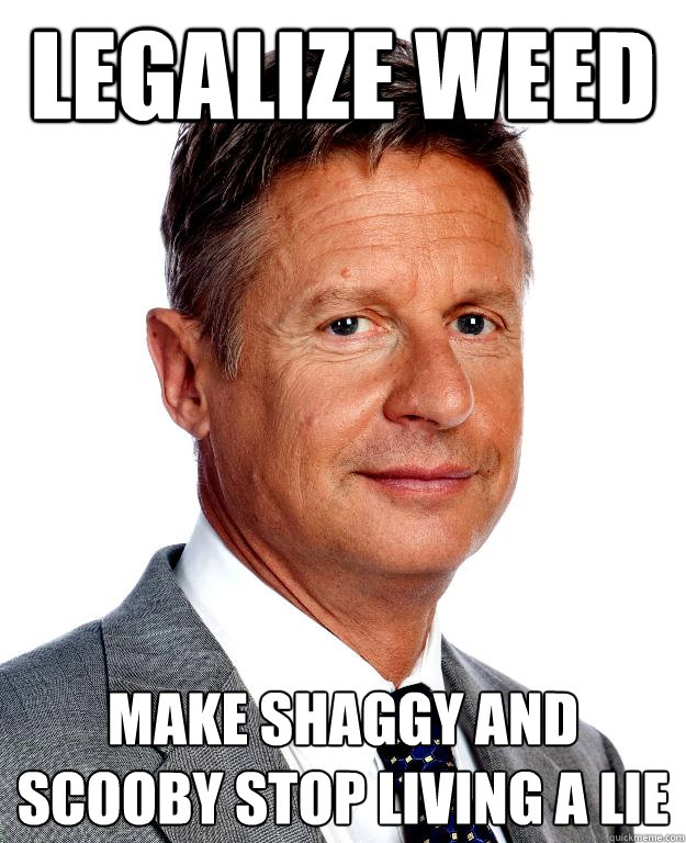 Gary Johnson Legalize It For Scooby And Shaggy